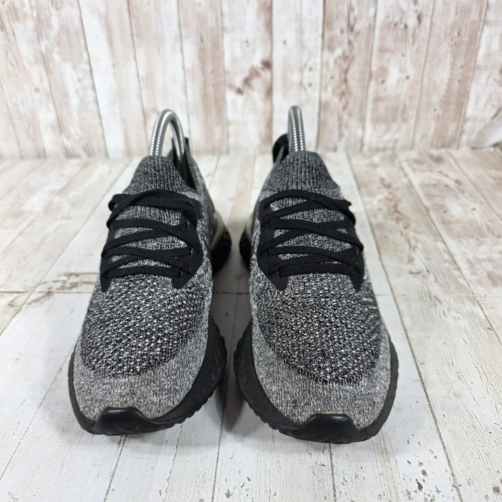 Nike Epic React Flyknit 2 Black Grey Running Shoes AQ0070-011 Womens 6